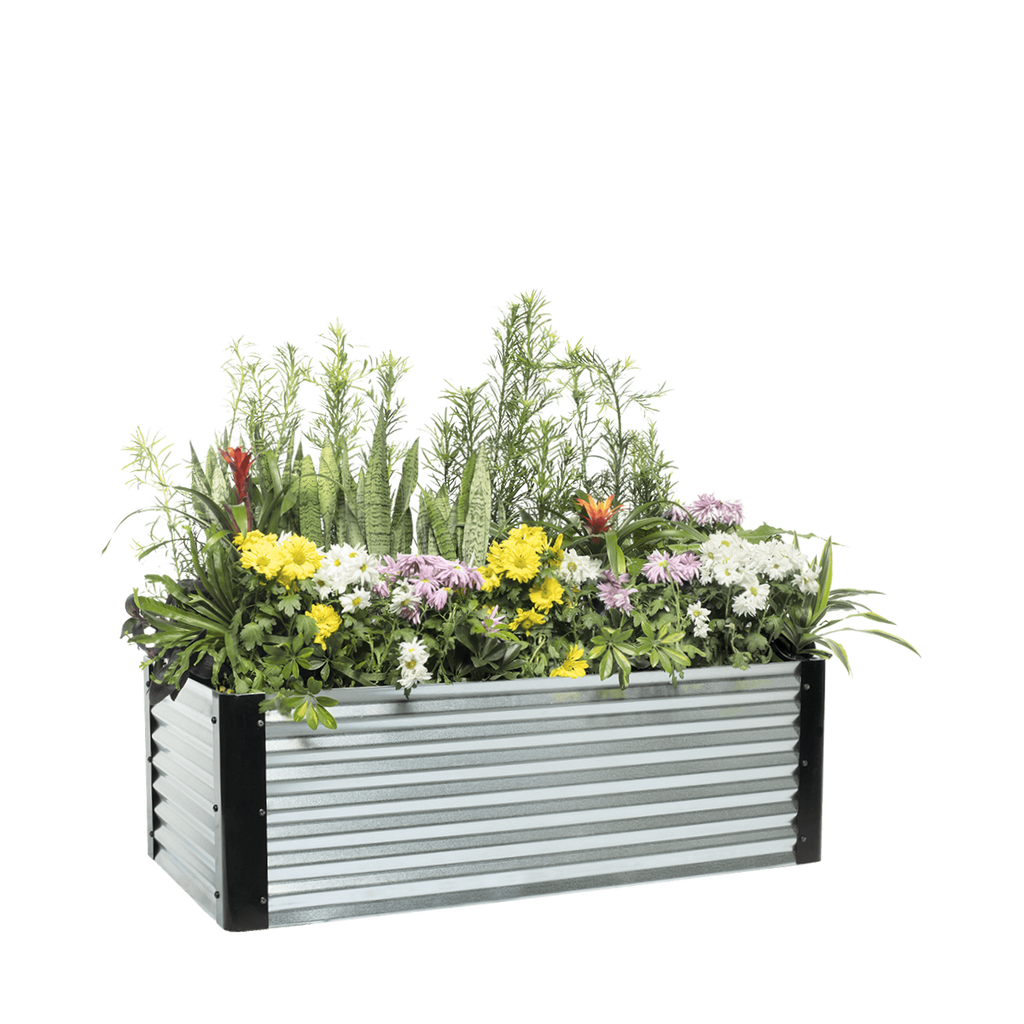 Meadow Raised Garden Bed – 41cm High | Galvanised Steel