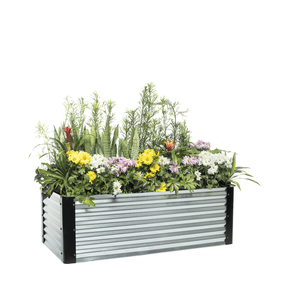Meadow Raised Garden Bed – 41cm High | Galvanised Steel