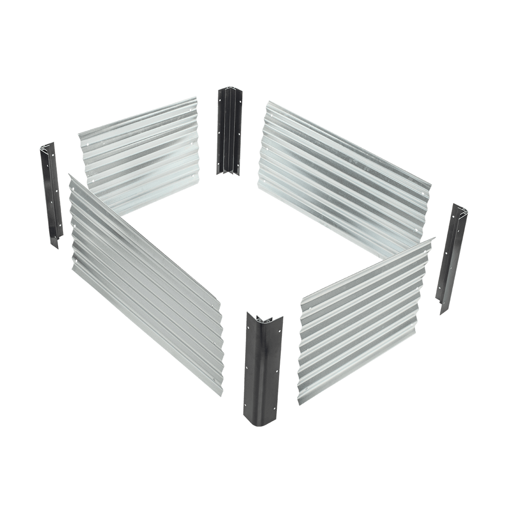 Meadow Raised Garden Bed – 41cm High | Galvanised Steel